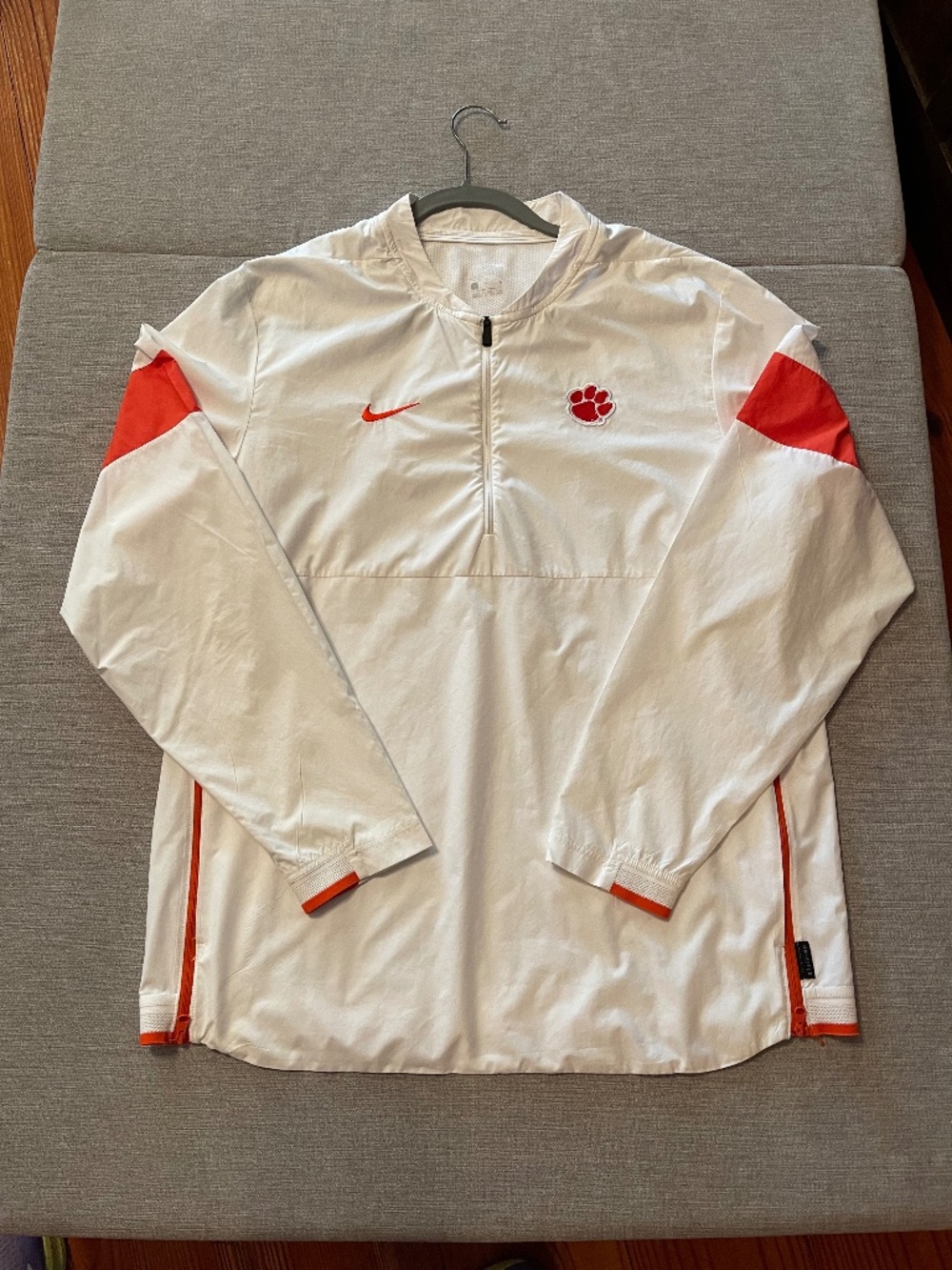 Nike Clemson 1/4 Zip Lightweight Windbreaker Pullover Jacket * Men's L